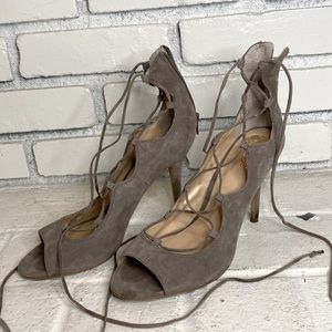 Vince Camuto Lace up calf zipper on ankle womens